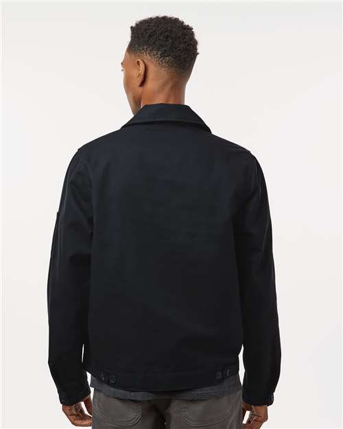 Dickies JT78 Men's Unlined Industrial Eisenhower Jacket - Back view