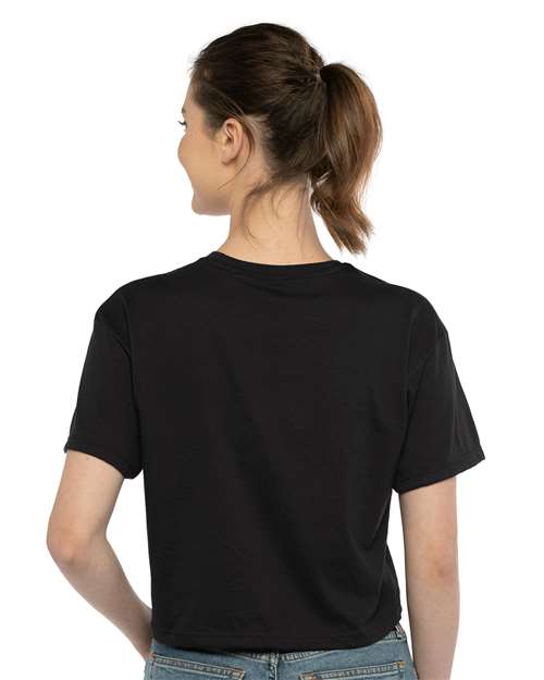 Next Level 1580 Unisex Garment-Dyed Quarter-Zip Sweatshirt - Back view
