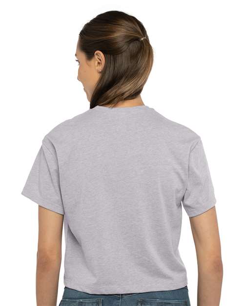 Next Level 1580 Unisex Garment-Dyed Quarter-Zip Sweatshirt - Back view
