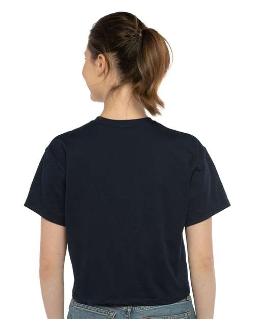 Next Level 1580 Unisex Garment-Dyed Quarter-Zip Sweatshirt - Back view