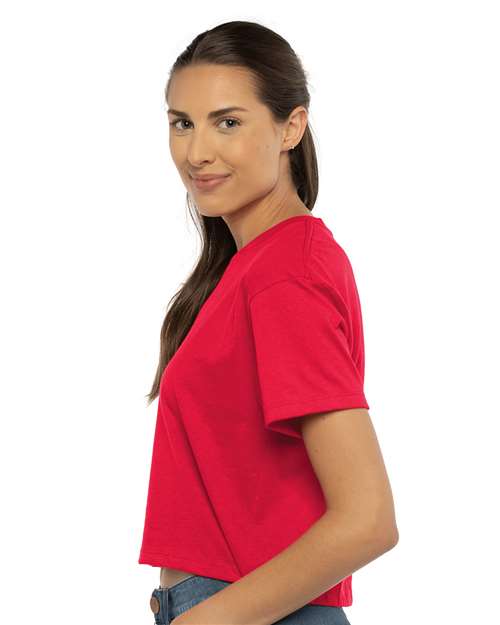 Next Level 1580 Unisex Garment-Dyed Quarter-Zip Sweatshirt - Side view