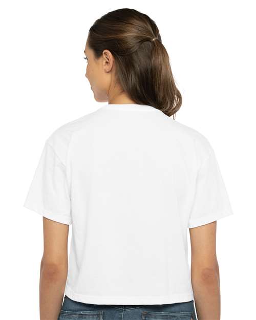 Next Level 1580 Unisex Garment-Dyed Quarter-Zip Sweatshirt - Back view