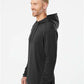 Adidas A530 Men's Textured Mixed Media Midweight Hooded Sweatshirt - Side view