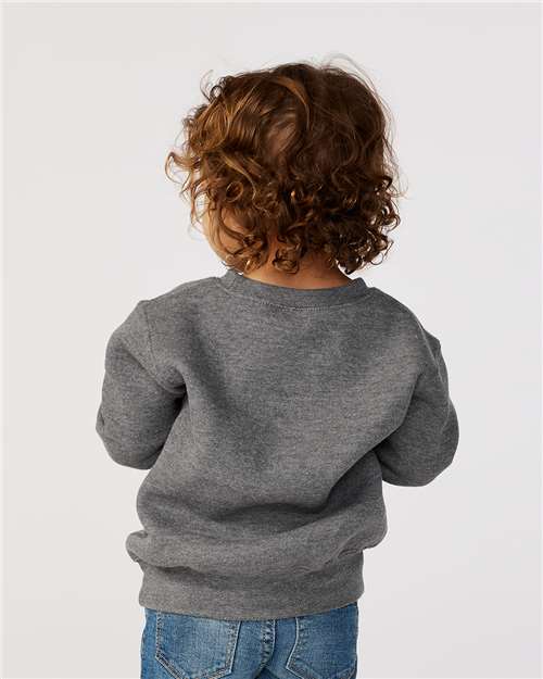 Rabbit Skins 3317 Toddler Fleece Crewneck Sweatshirt - Back view