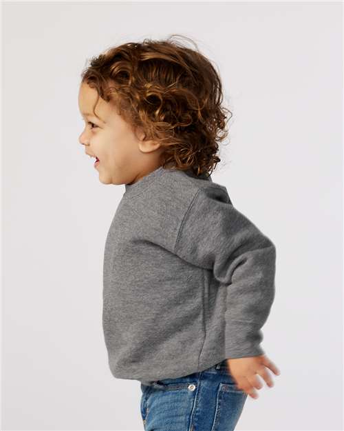 Rabbit Skins 3317 Toddler Fleece Crewneck Sweatshirt - Side view