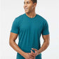 LAT 6901 Women's Eco Revive? Three-Season Triblend Fleece Full-Zip Hooded Sweatshirt - Front view