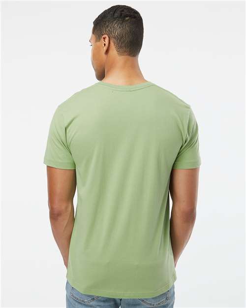 LAT 6901 Women's Eco Revive? Three-Season Triblend Fleece Full-Zip Hooded Sweatshirt - Back view