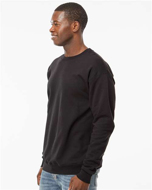 Hanes RS160 Unisex Perfect Sweats Crewneck Sweatshirt - Side view