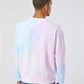 Independent Trading Co. PRM3500TD Unisex Midweight Tie-Dyed Crewneck Sweatshirt - Back view