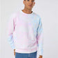Independent Trading Co. PRM3500TD Unisex Midweight Tie-Dyed Crewneck Sweatshirt - Front view