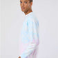 Independent Trading Co. PRM3500TD Unisex Midweight Tie-Dyed Crewneck Sweatshirt - Side view