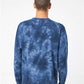 Independent Trading Co. PRM3500TD Unisex Midweight Tie-Dyed Crewneck Sweatshirt - Back view