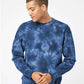 Independent Trading Co. PRM3500TD Unisex Midweight Tie-Dyed Crewneck Sweatshirt - Front view
