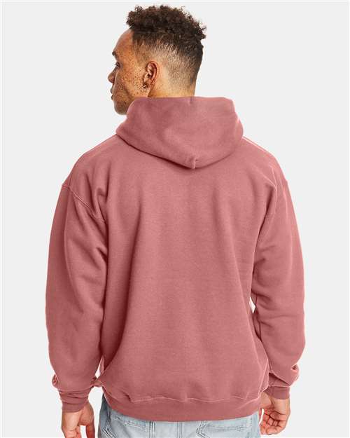 Hanes F170 Unisex Ultimate Cotton? Hooded Sweatshirt - Back view