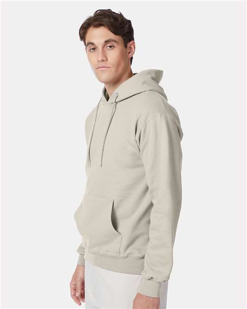 Hanes F170 Unisex Ultimate Cotton? Hooded Sweatshirt - Side view