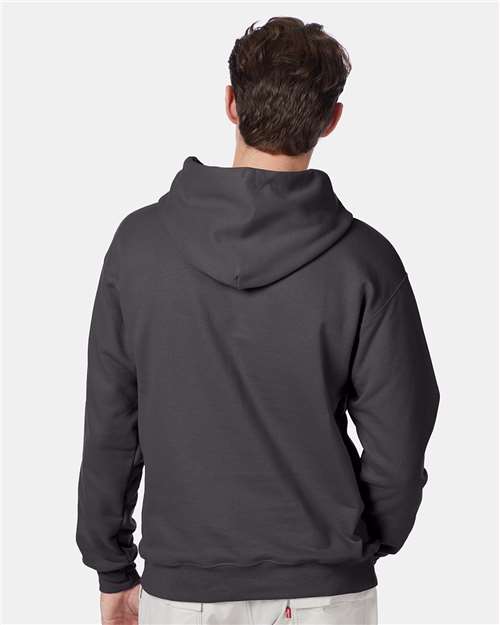 Hanes F170 Unisex Ultimate Cotton? Hooded Sweatshirt - Back view
