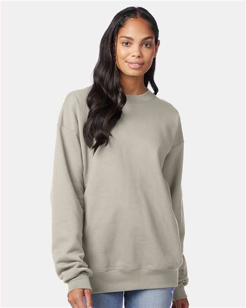 Hanes F260 Unisex Ultimate Cotton? Crewneck Sweatshirt - Front view