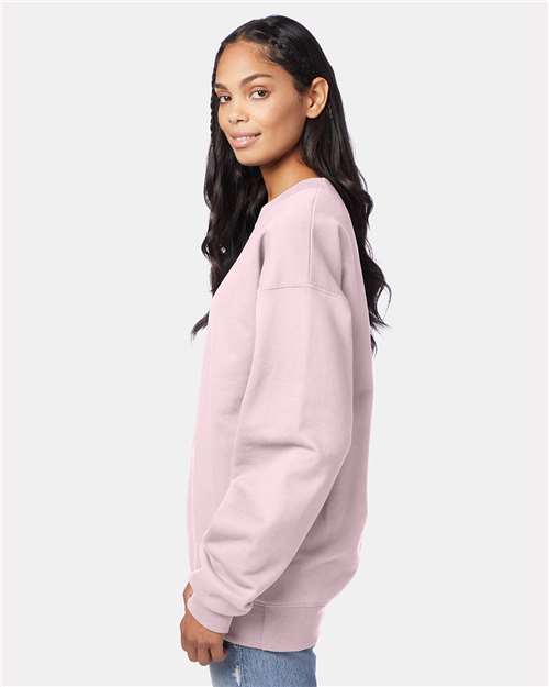 Hanes F260 Unisex Ultimate Cotton? Crewneck Sweatshirt - Side view