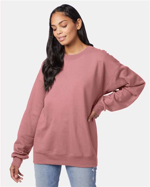 Hanes F260 Unisex Ultimate Cotton? Crewneck Sweatshirt - Front view