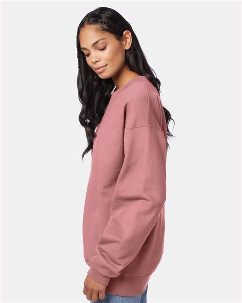Hanes F260 Unisex Ultimate Cotton? Crewneck Sweatshirt - Side view