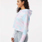 Independent Trading Co. AFX64CRP Women?s Lightweight Crop Hooded Sweatshirt - Side view