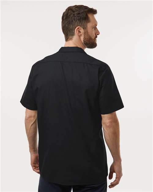 Dickies S535 Men's Industrial Short Sleeve Work Shirt - Back view