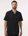 Dickies S535 Men's Industrial Short Sleeve Work Shirt - Front view