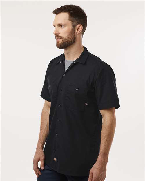 Dickies S535 Men's Industrial Short Sleeve Work Shirt - Side view