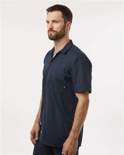 Dickies S535 Men's Industrial Short Sleeve Work Shirt - Side view