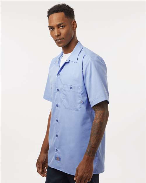 Dickies S535 Men's Industrial Short Sleeve Work Shirt - Side view