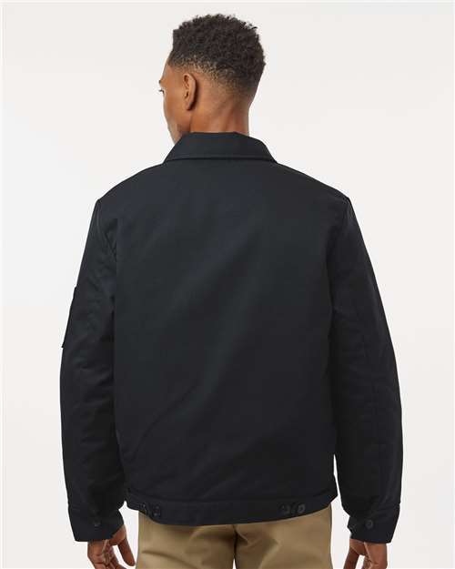 Dickies TJ55 Unisex Insulated Industrial Eisenhower Jacket - Back view