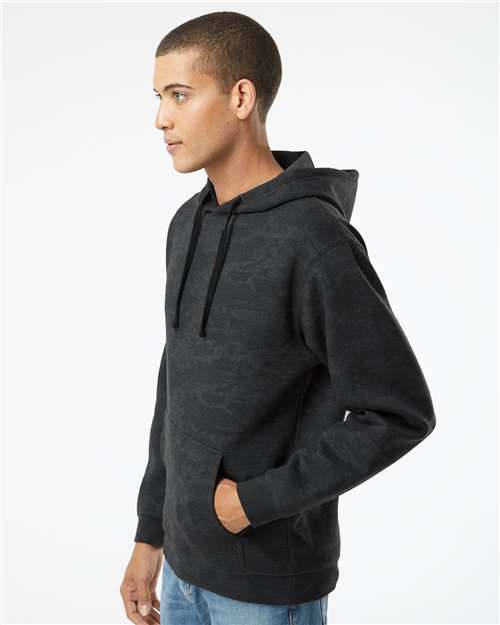 LAT 6926 Unisex Elevated Fleece Hoodie Sweatshirt - Side view