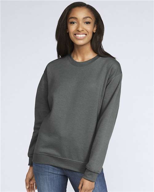 Gildan SF000 Unisex Softstyle? Midweight Crewneck Sweatshirt - Front view