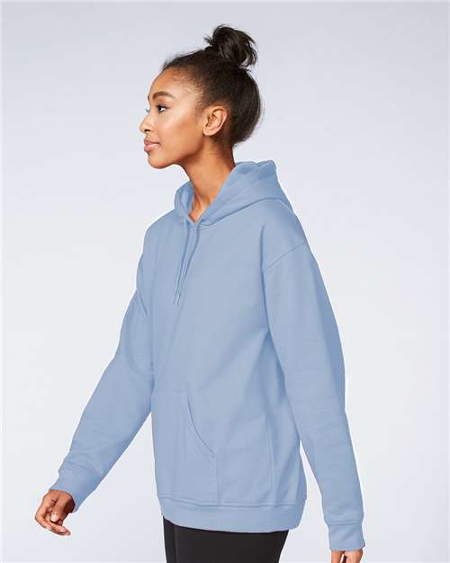 Gildan SF500 Unisex Softstyle? Midweight Hooded Sweatshirt - Side view