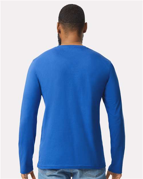 Gildan 64400 Unisex Softstyle? Long Sleeve T-Shirt - Back view