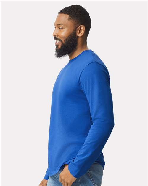 Gildan 64400 Unisex Softstyle? Long Sleeve T-Shirt - Side view