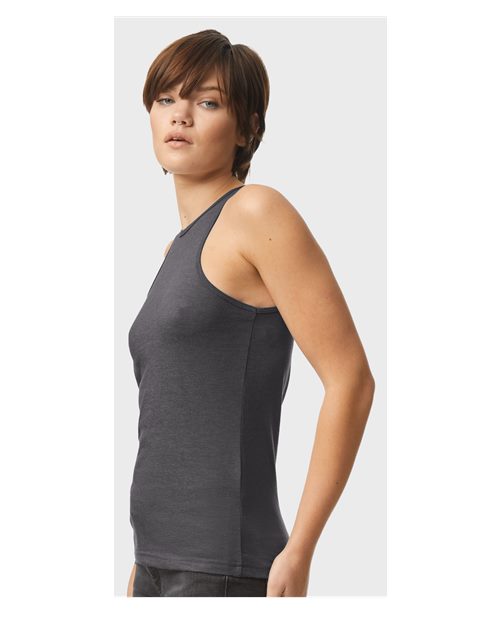American Apparel 101CVC Women's CVC Racerback Tank - Side view