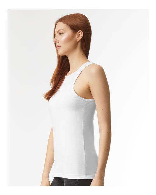 American Apparel 101CVC Women's CVC Racerback Tank - Side view