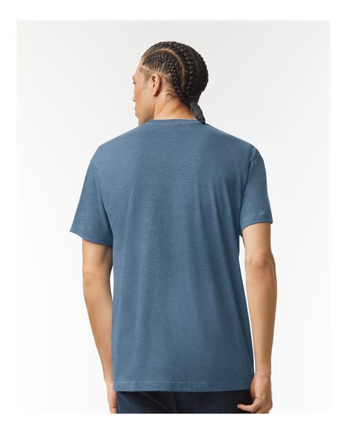 American Apparel TR401 Unisex Triblend Track Tee - Back view