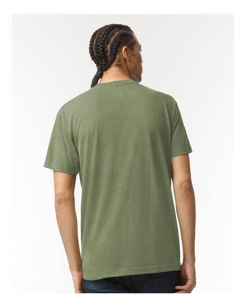American Apparel TR401 Unisex Triblend Track Tee - Back view
