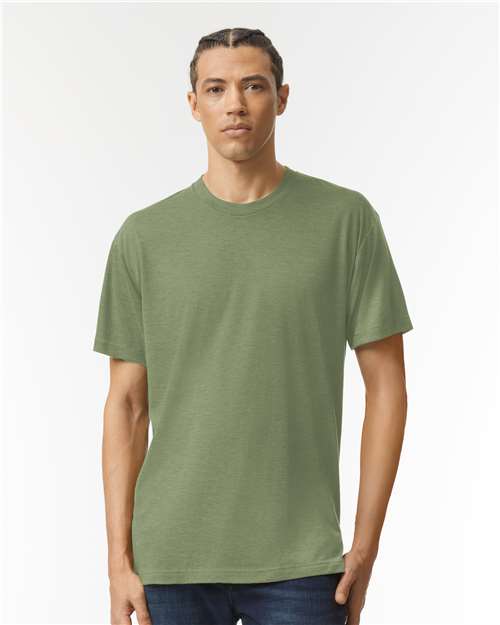 American Apparel TR401 Unisex Triblend Track Tee - Front view