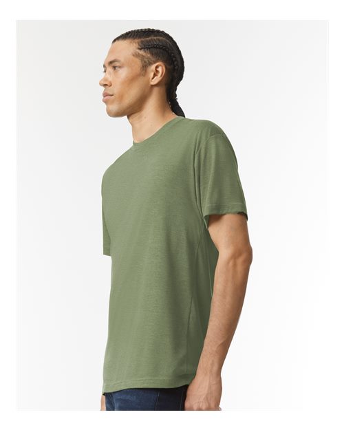 American Apparel TR401 Unisex Triblend Track Tee - Side view