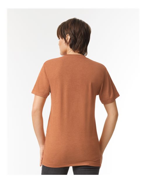 American Apparel TR401 Unisex Triblend Track Tee - Back view