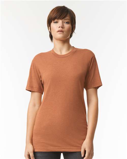 American Apparel TR401 Unisex Triblend Track Tee - Front view