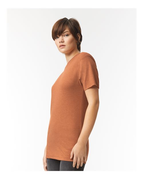 American Apparel TR401 Unisex Triblend Track Tee - Side view