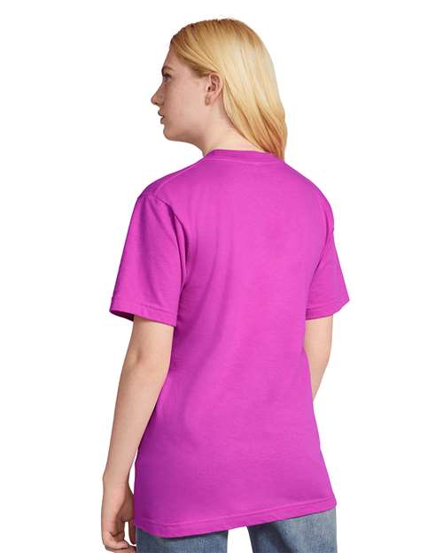 American Apparel 2001 Unisex Fine Jersey Tee - Back view