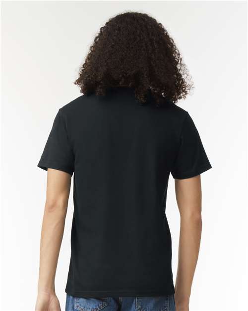 American Apparel 2006CVC Unisex CVC V-Neck Tee - Back view