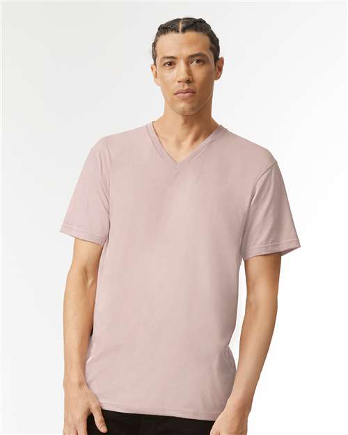 American Apparel 2006CVC Unisex CVC V-Neck Tee - Front view