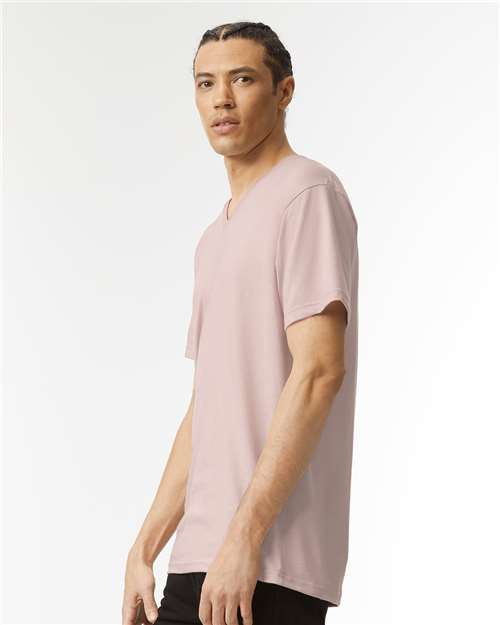 American Apparel 2006CVC Unisex CVC V-Neck Tee - Side view