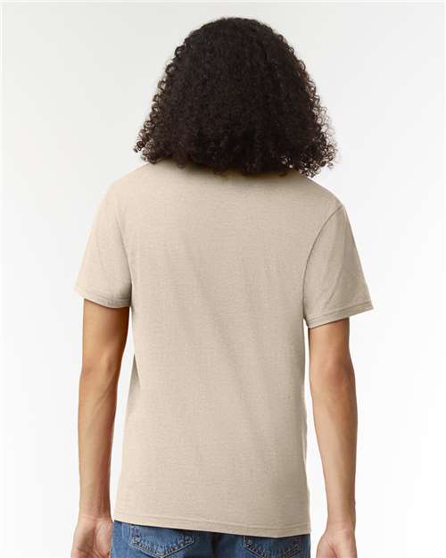 American Apparel 2006CVC Unisex CVC V-Neck Tee - Back view